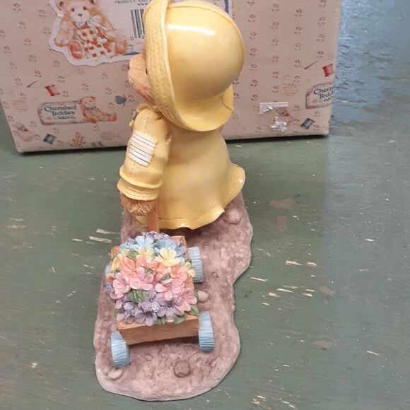 Cherished Teddies 1997 Joyce Plant A Rainbow And Watch It Grow SPRING w/ Box I8 - Picture 4 of 11